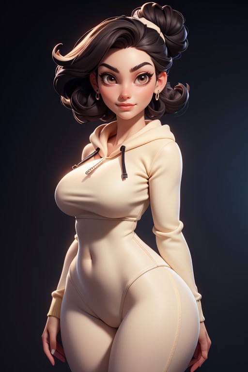 18+, Hoodie, Pants Sit Below Navel Hentai AI Porn
