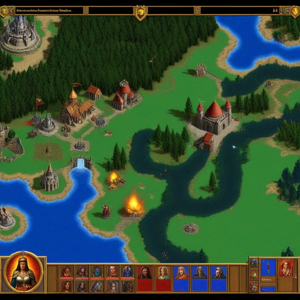 Classic Heroes Of Might And Magic Game, Classic Game Artstyle, Original Heroes Of Might And Magic Game AI Porn