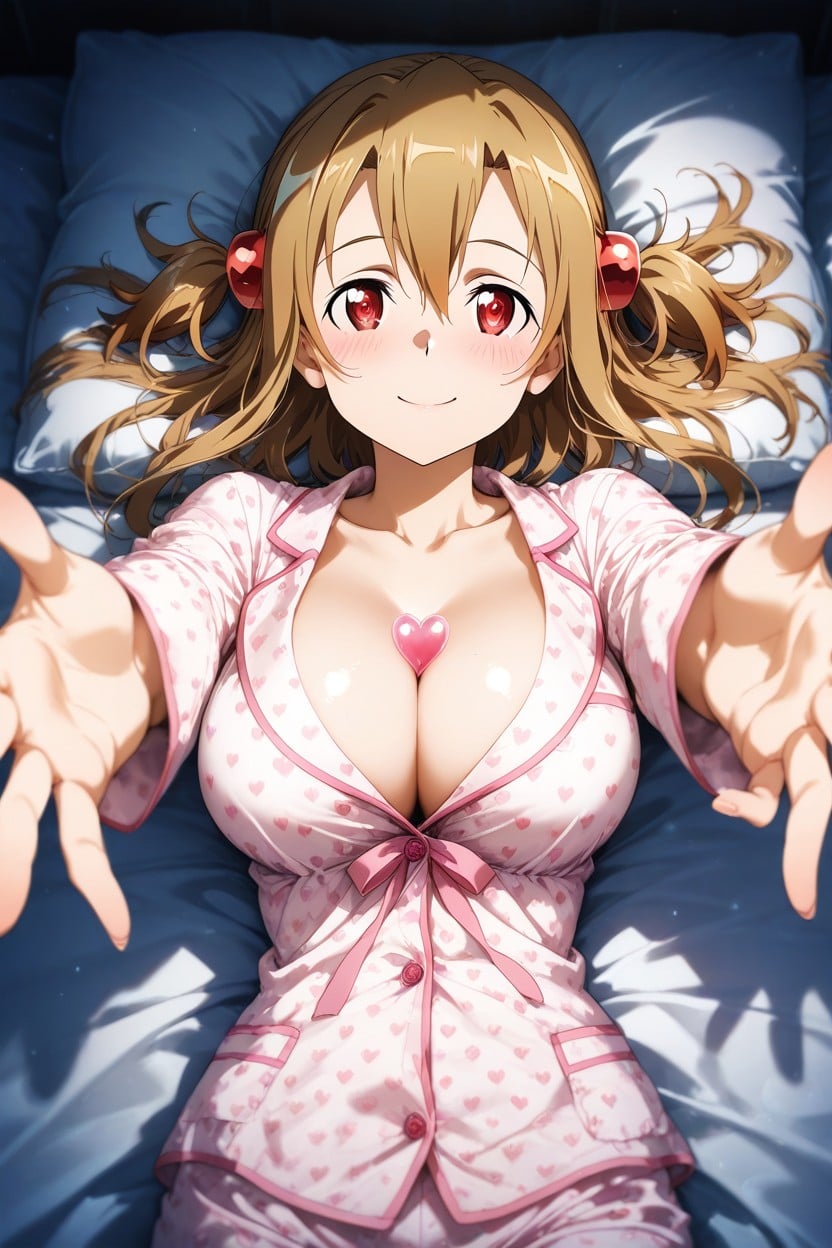 She Is Hugging Viewer By His Shoulder, Cinematic, Anatomically Perfect Hentai AI Porn
