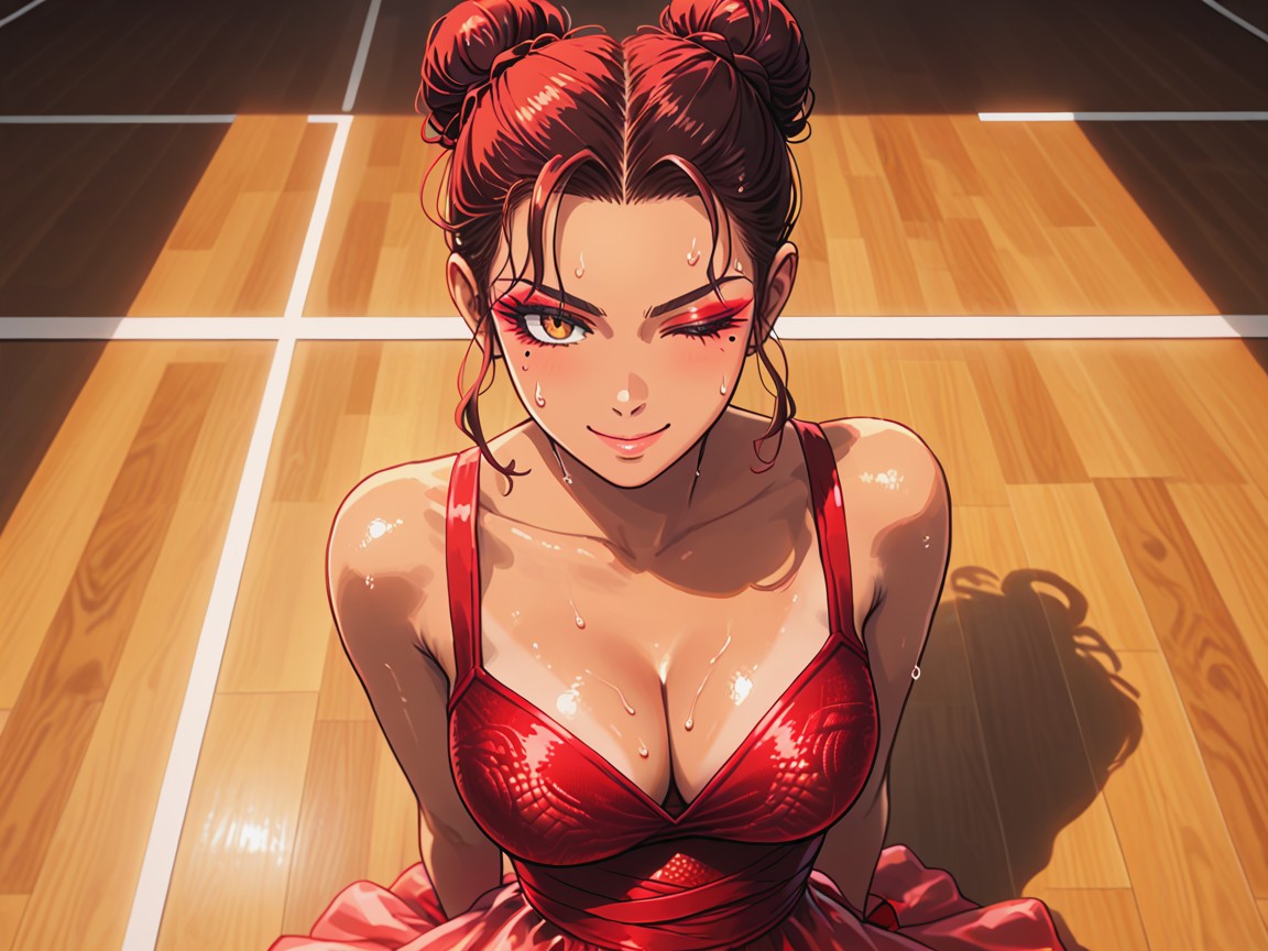 Action Shot, Sweaty, Latina Hentai AI Porn