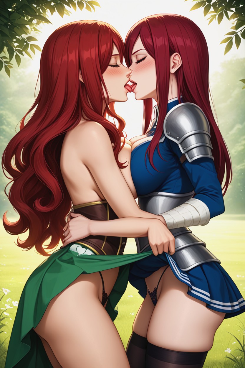 Wasp Waist, Blushing Cheeks, Dawn Hentai AI Porn