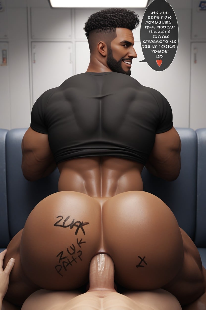 Body Writing, Bottom Is Powerful, Motion Lines AI Gay Porn