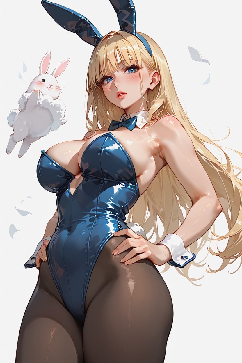 Playboy Bunny, Hollow Back, Looking At Viewer Hentai AI Porn