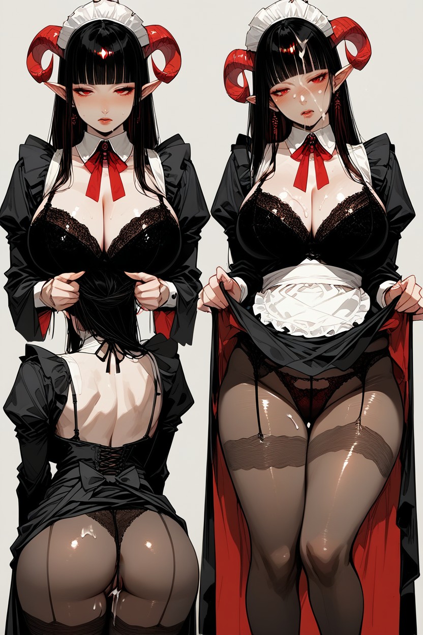 Medieval Clothes, Japanese, Multiple Views Hentai AI Porn