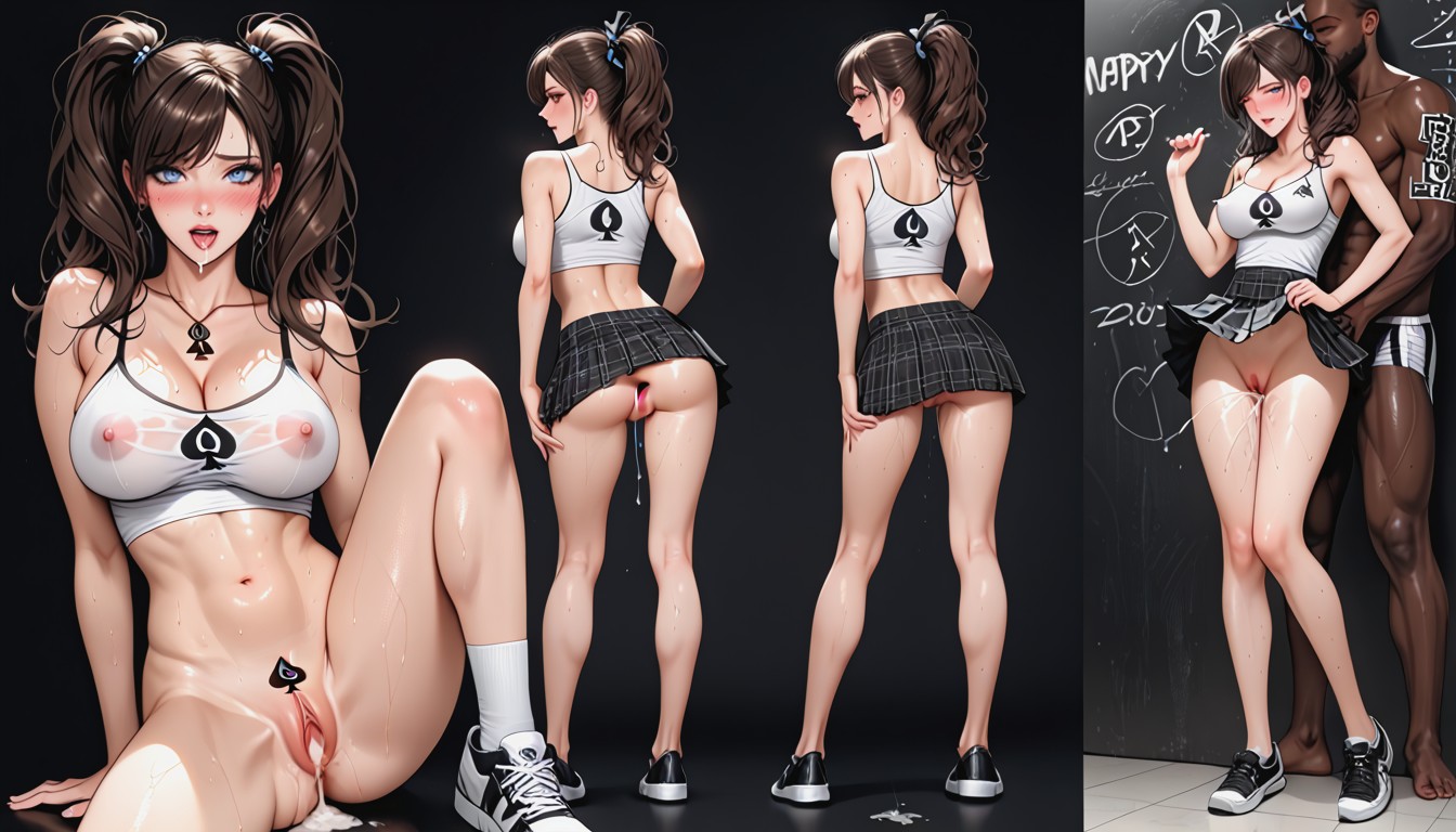 Face, Idol Face, Ponytail Hair AI Porn