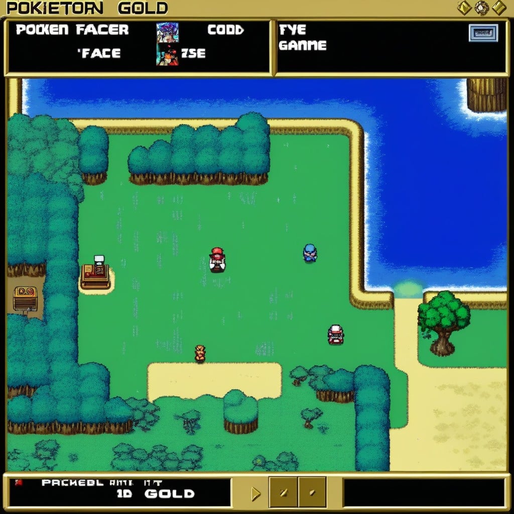 Ash's Pikachu Vs Wild Metapod, Pokemon Gold Battle Interface View, Wild Pokemon Appeared Ui Screen From Pokemon Gold AI Porn