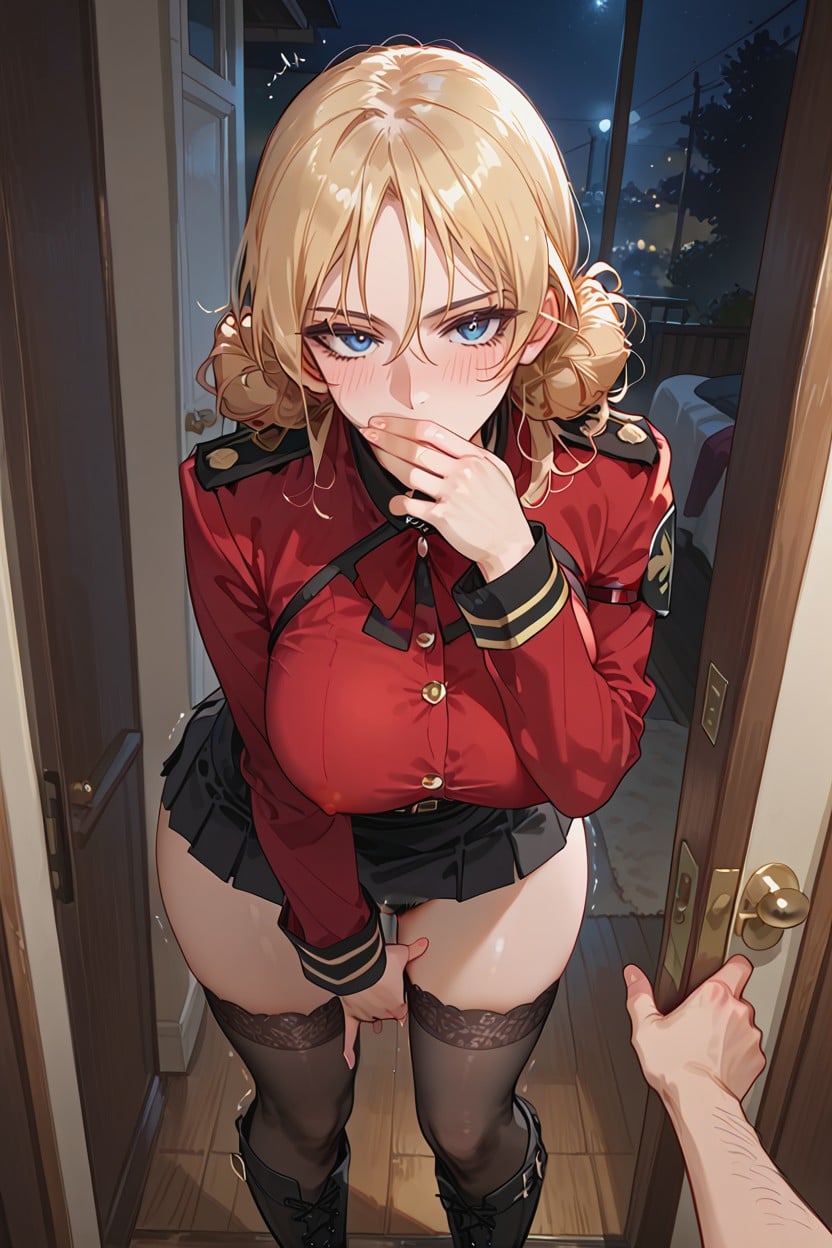 High Resolution, Blonde Public Hair, Apartment Hentai AI Porn