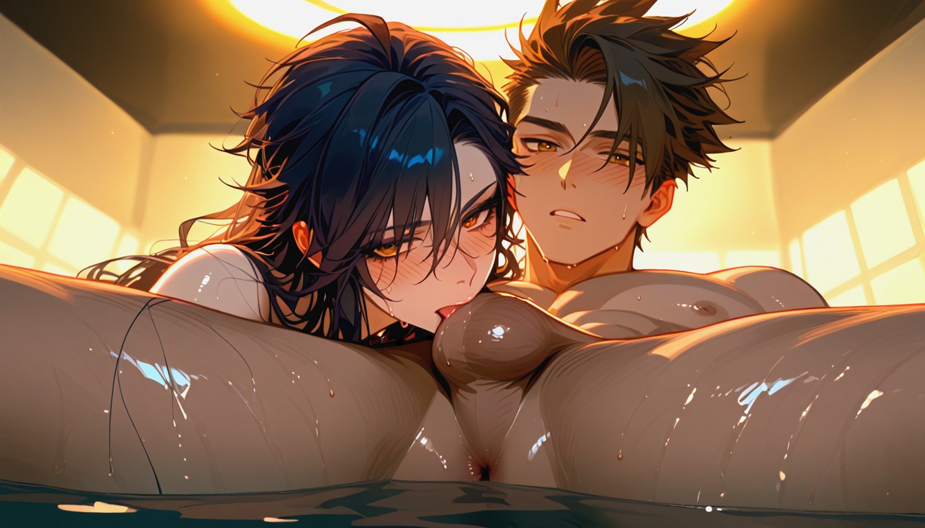 Intimate, Sweaty, 2 People AI Gay Porn