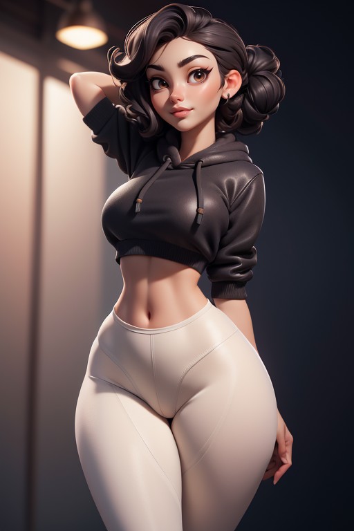 Tan Skin, Thick, Correct Body Proportions Hentai AI Porn
