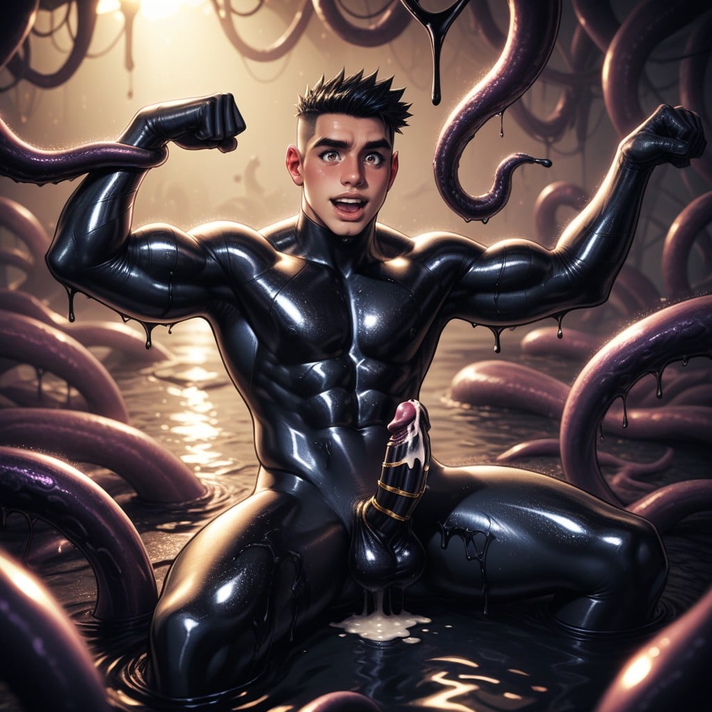Melt In Goo, Metallic Sparkling Gold Tentacles, Urethral Rod Porno gay IA