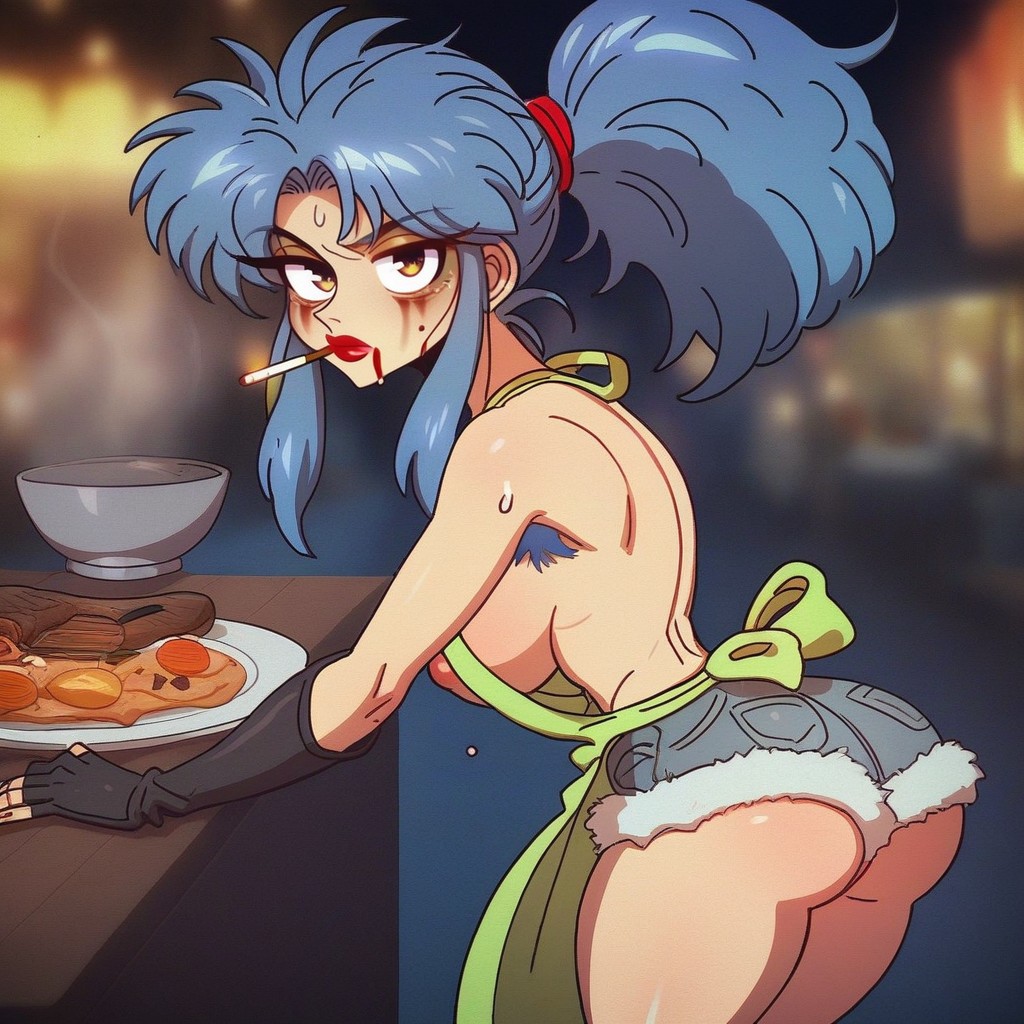 Market Stall, 25+, Hourglass Figure Hentai AI Porn