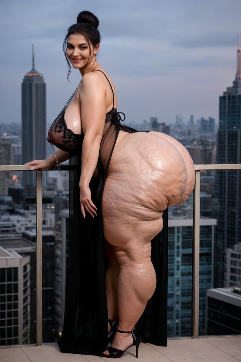 Hyper Ass, Side View, Veiny Breasts AI Porn