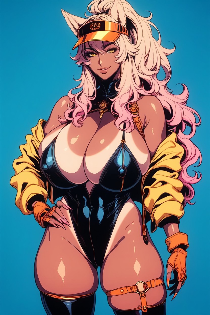 Visor Cap, High Collar, Sharp Nails Hentai IA