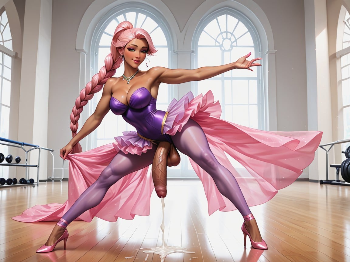 Massive, Ballet Dancers, Foreskin Shemale AI Porn