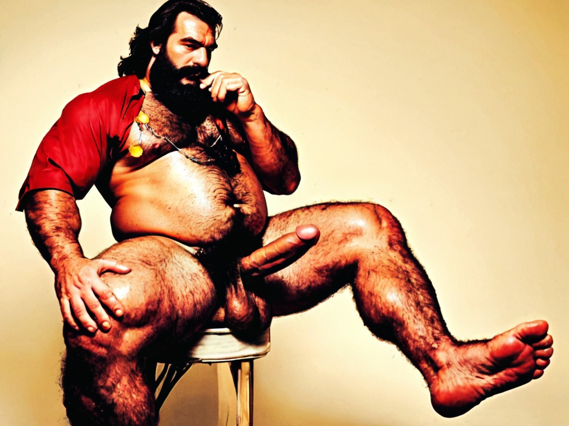 Feet Kicked Up, Chubby, A Nude Porno gay IA