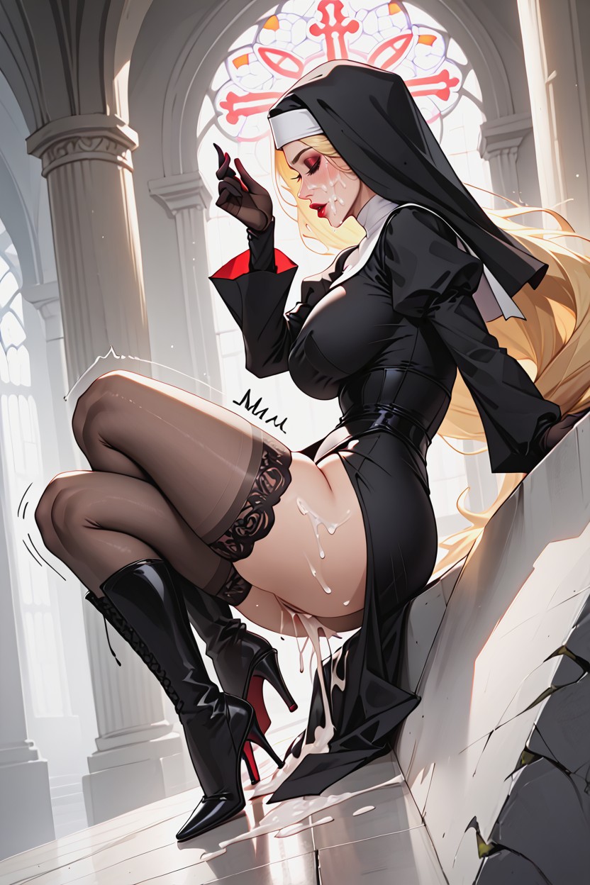 Makeup, Ultra Detailed, Big Ass Hentai AI Porn