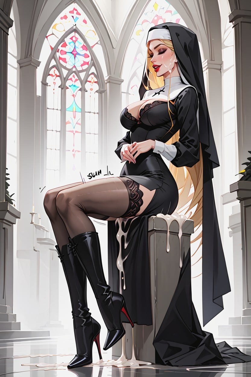 Nsfw, Perfect Face, Blonde Hair Hentai AI Porn
