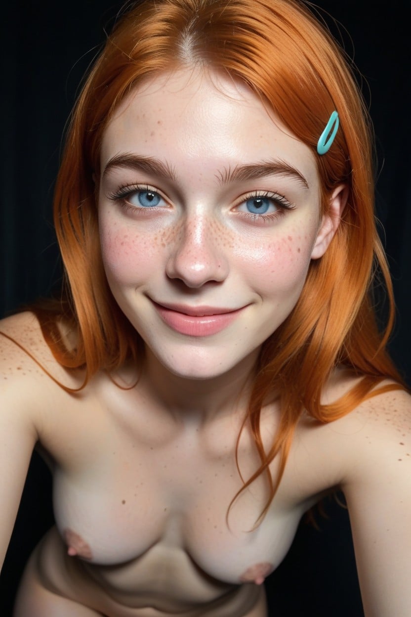 Soft Pale Skin, Lean Body, Extra Detail In Face AIポルノ