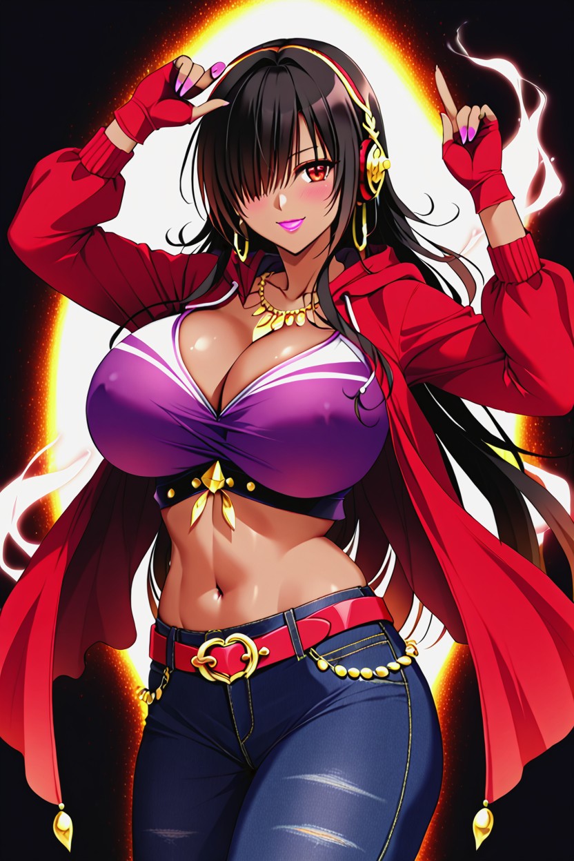 Red Scales On Cheeks, Pecho Colosal, Hyper Breasts Hentai IA