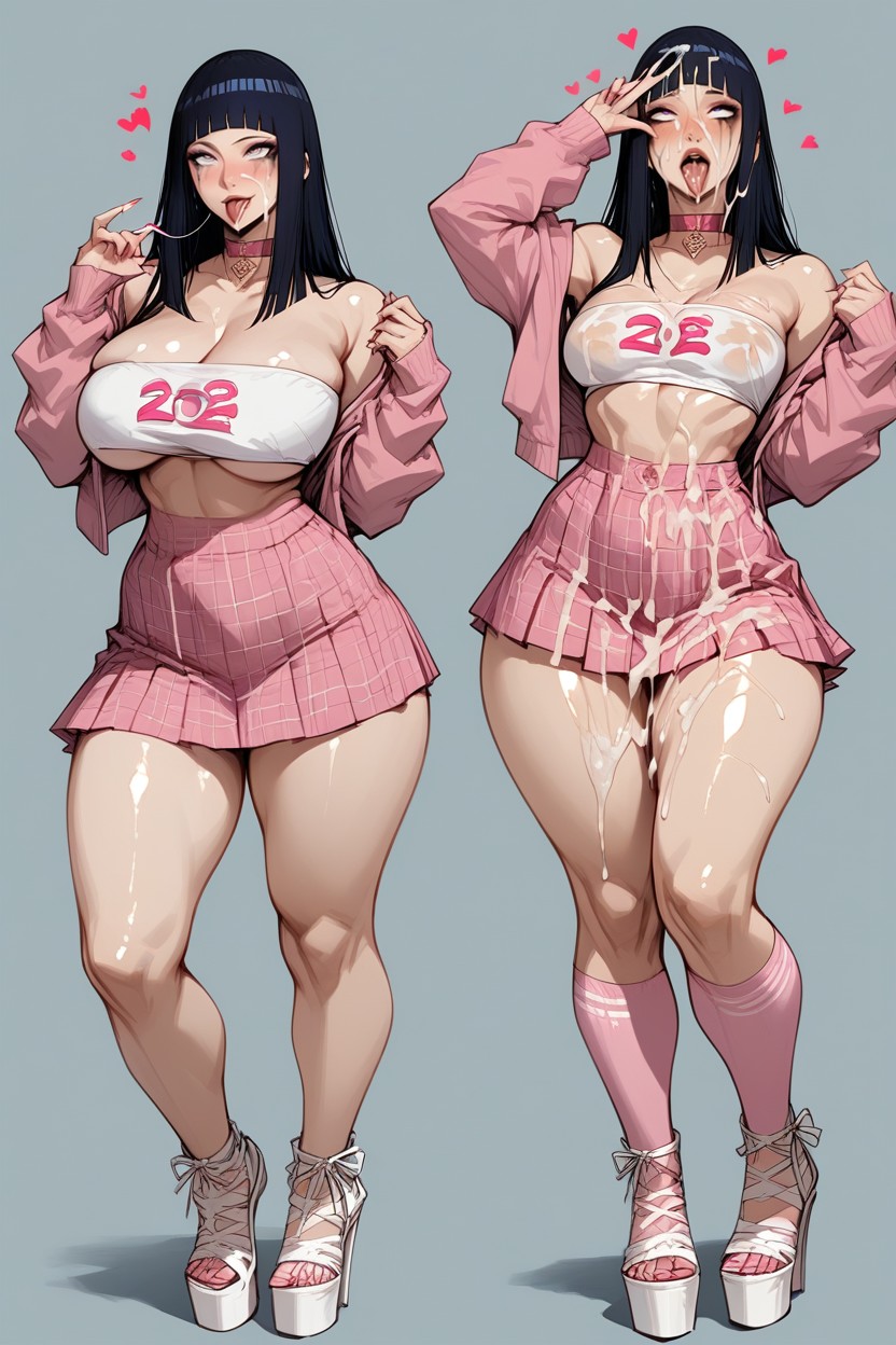 Bimbo, Laced Pink Panties, Legs Hentai AI Porn