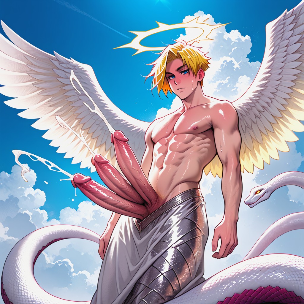 Cuntboy, Melkor Mancin Style, Albino Snake Tail In Place Of Legs AI Gay Porn