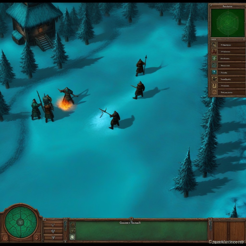 Classic Game Artstyle, Create Screenshot From Classic Icewind Dale Ii Game, Icewind Dale Ii Game Art Style AI Porn