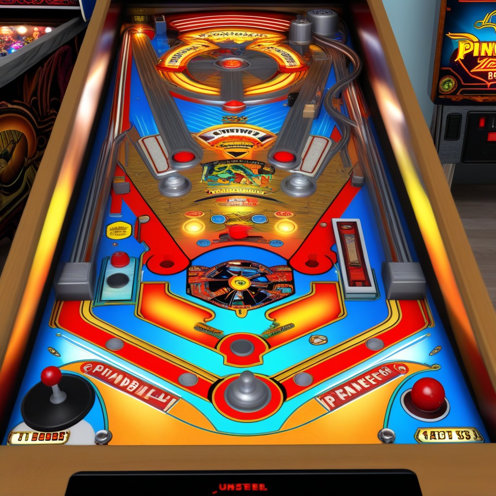 Classic Game Artstyle, Create Screenshot From Classic Pinball Game, Original Pinball Game AI Porn