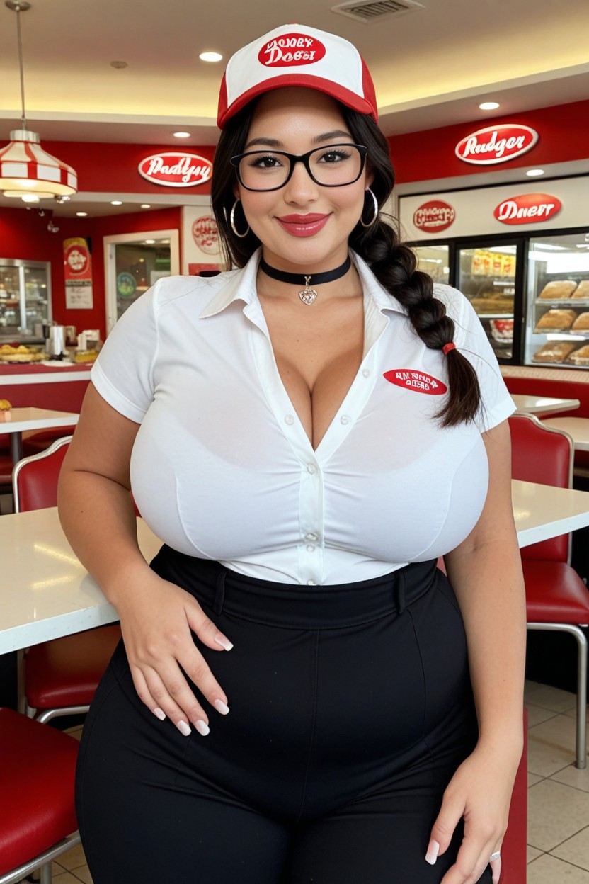 Bbw, Black Eyes, Earring BBW AI Porn