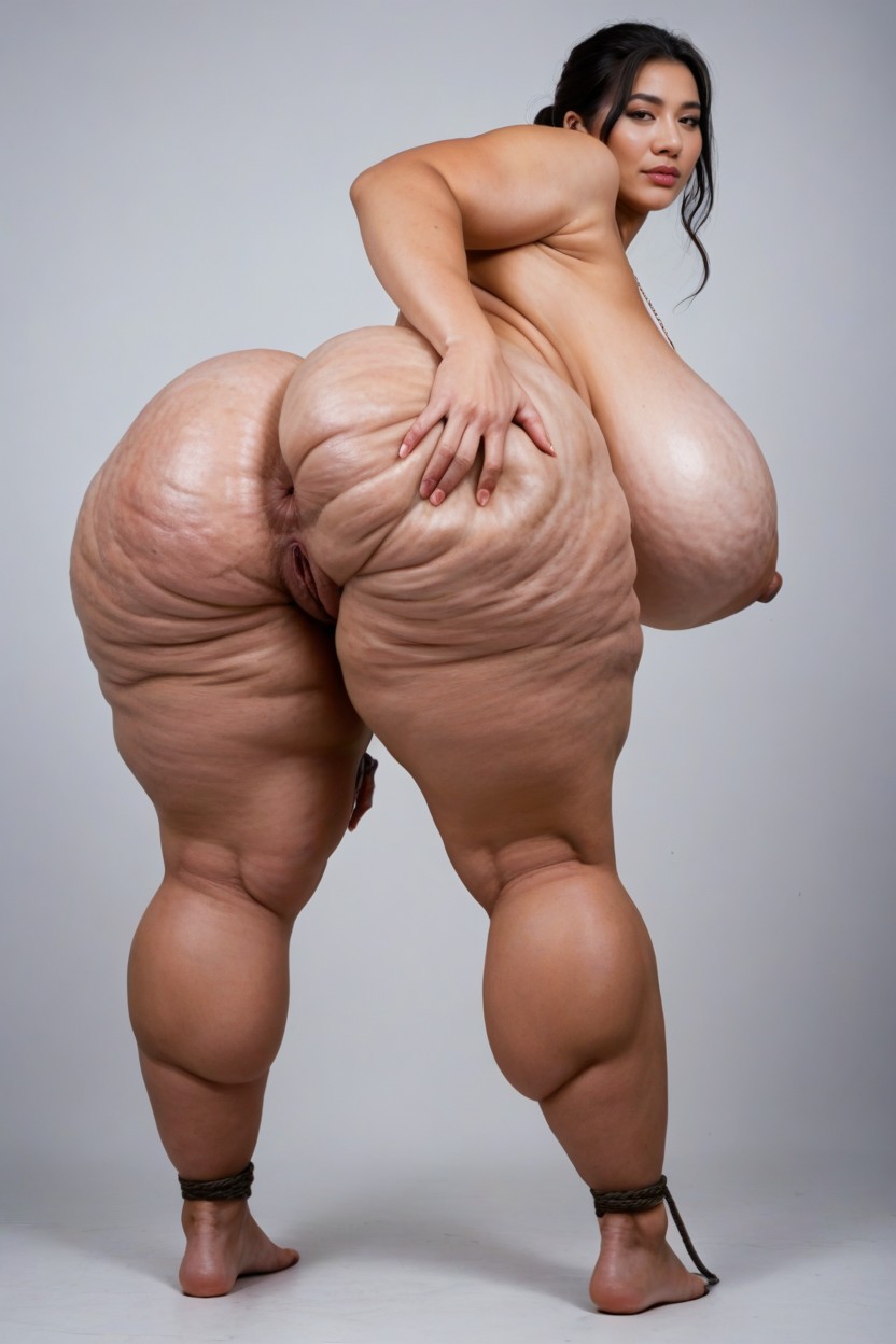 Thick Thighs, Huge And Huge Ass, Full Body AI Porn