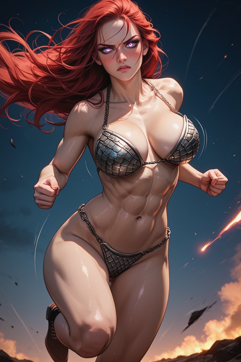 Running, Bouncing Breasts, Arched Back Hentai AI Porn