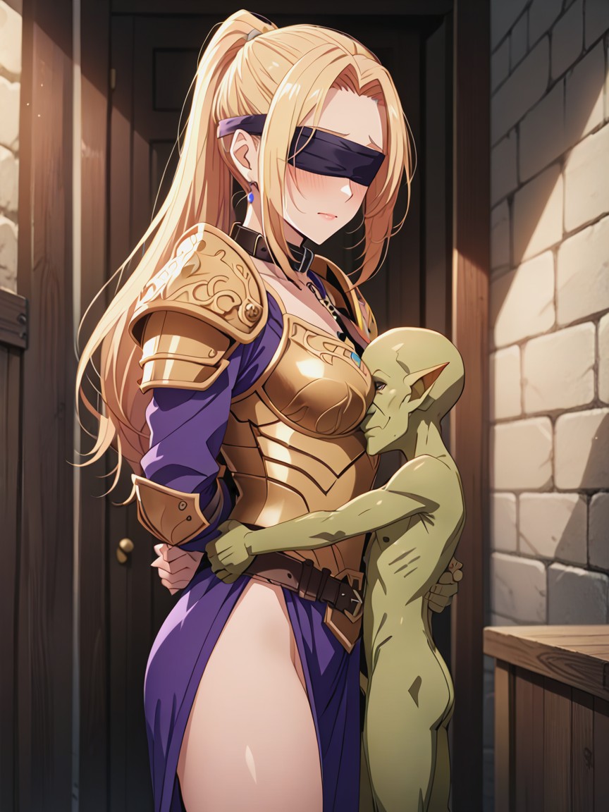 Taller Female, 18+, Female Blindfold Hentai AI Porn