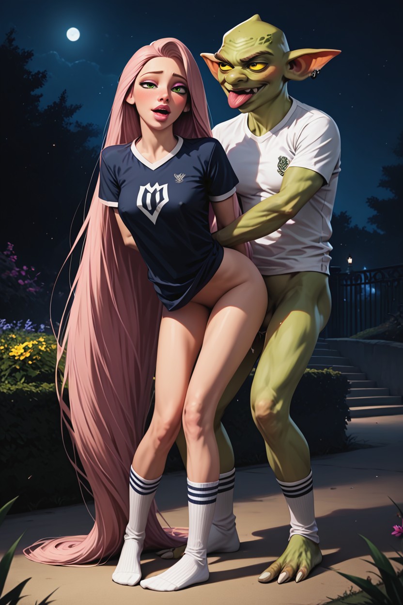 Sport, Pink Hair, Elf Ears Hentai AI Porn