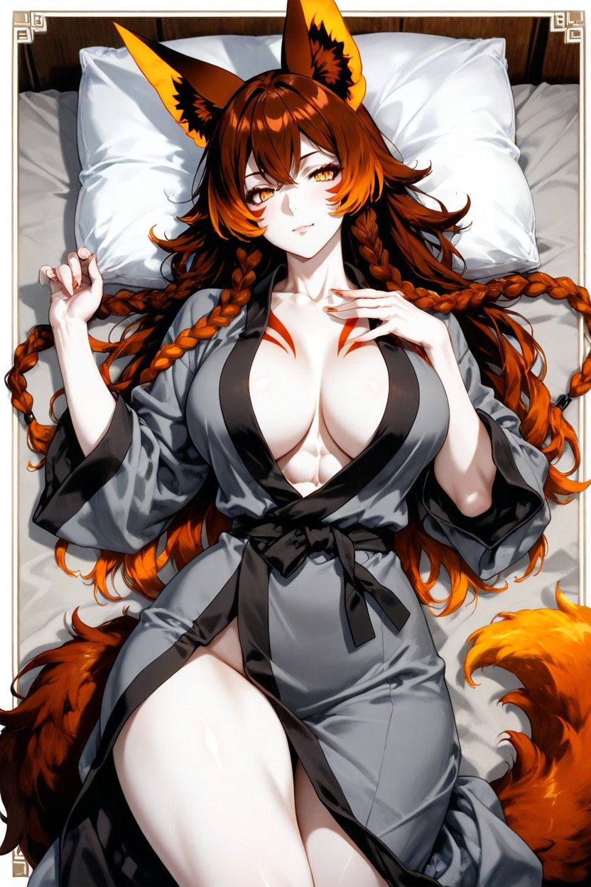 Strong Hips, Bathrobe, Powerful Figure Broad Shoulders Hentai AI Porn