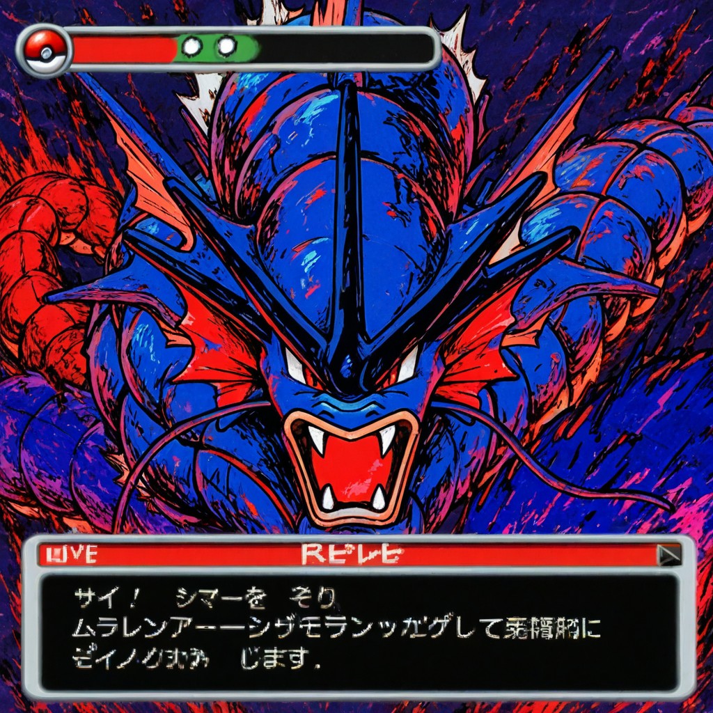 Pokemon Red Battle Screen View, Pokemon Red Battle Interface View, Pokemon Red Game Art Style AI Porn