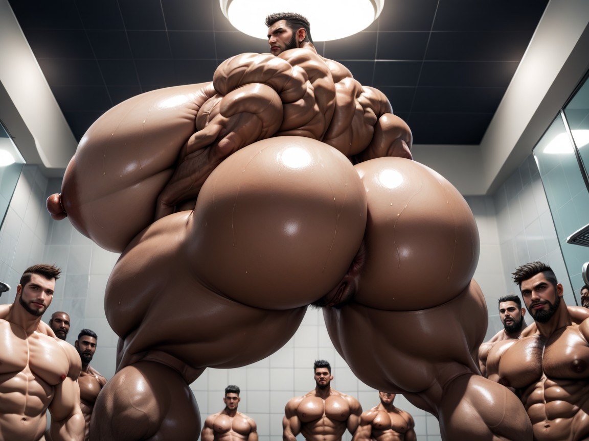 Hyper Breasts, Underboob, Massive Muscles AI Porn