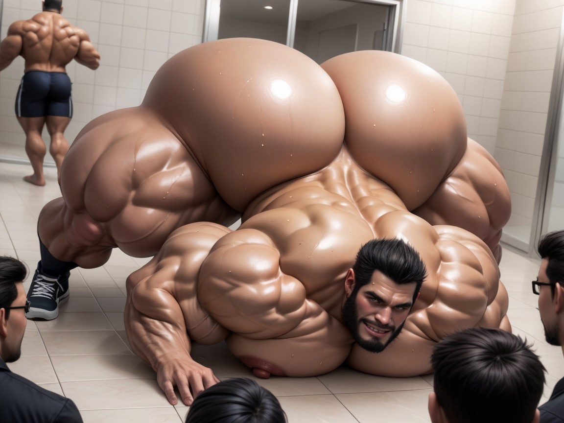 Naked, Hyper Massive Ass, Jack O' Lantern AI Porn