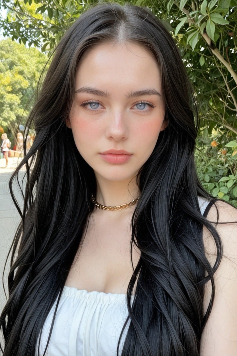 Cosplay, Absurdly Long Hair, Hair Over Face AI Porn