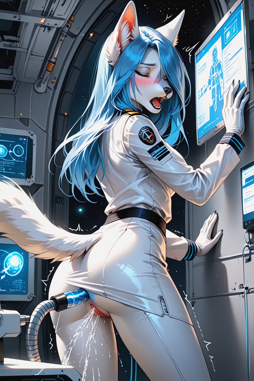 Shaking, Orgasm, Sci Fi Furry AI Porn