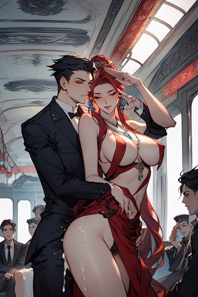 Patterned Garters, Soft Thighs, Audio Phrases AI Porn