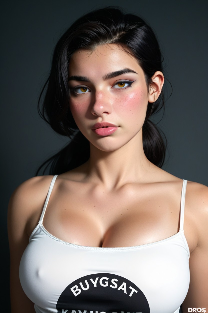 Soft Light, Extremely Textured Camisole, Plain Background AI Porn
