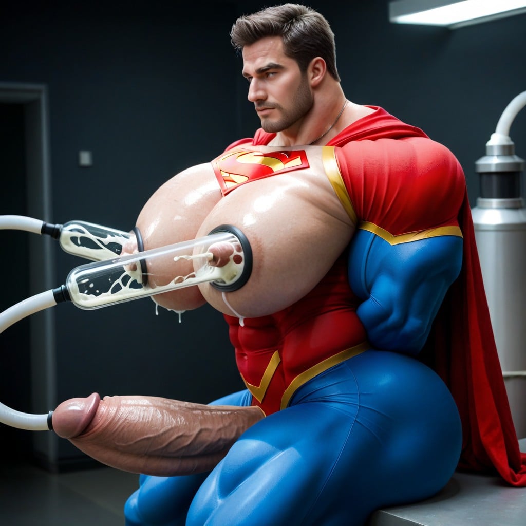 Massive Muscles, Gigantesco, Red Cape Porno gay IA