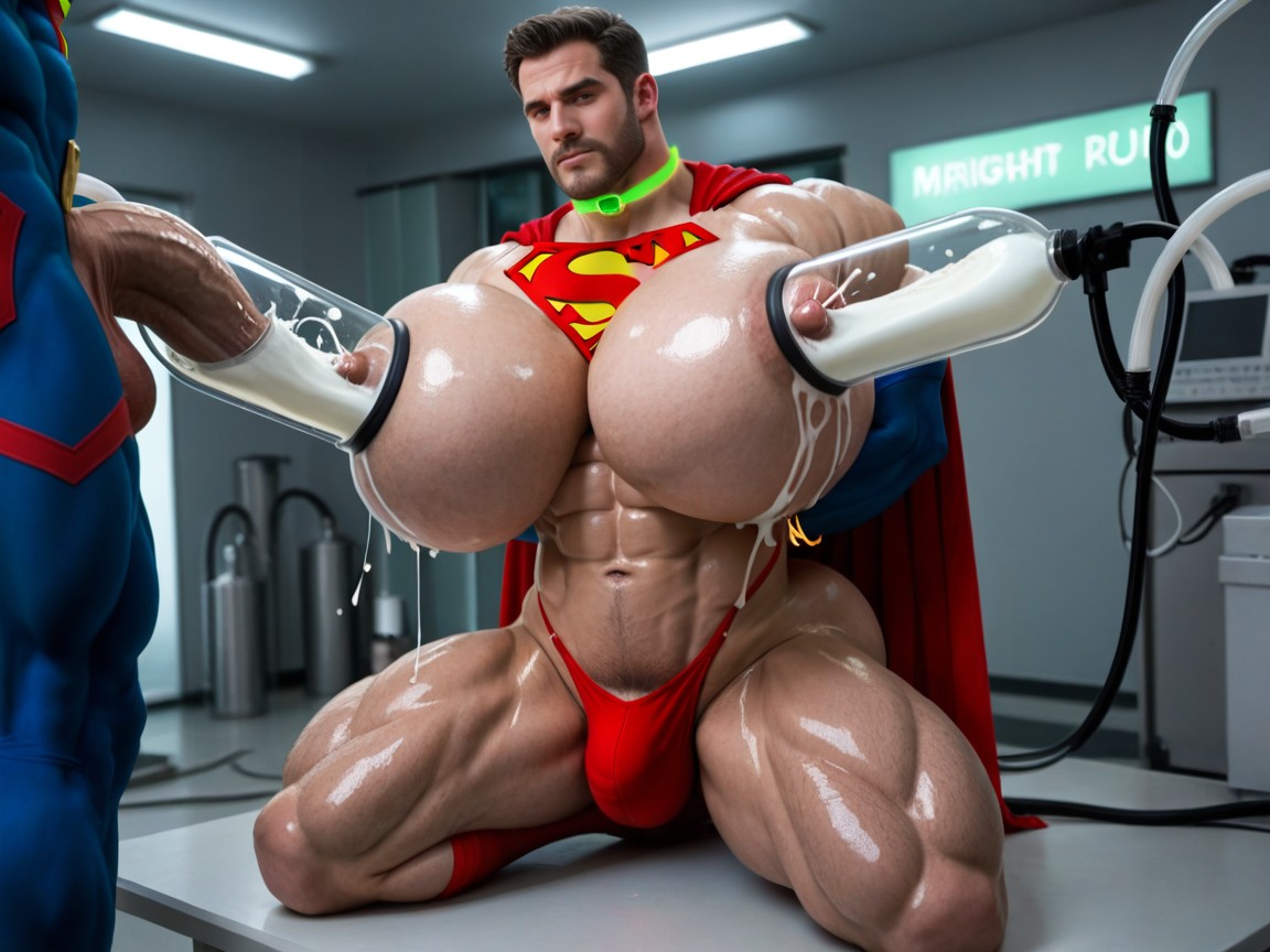 Squeezing Nipple, Pec Garbbing, Red Cape Porno IA Gay