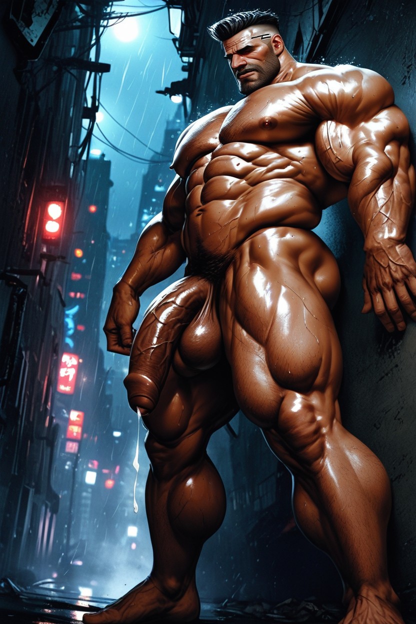 Foreskin, Massive Cock, Erect Nipples AI Gay Porn