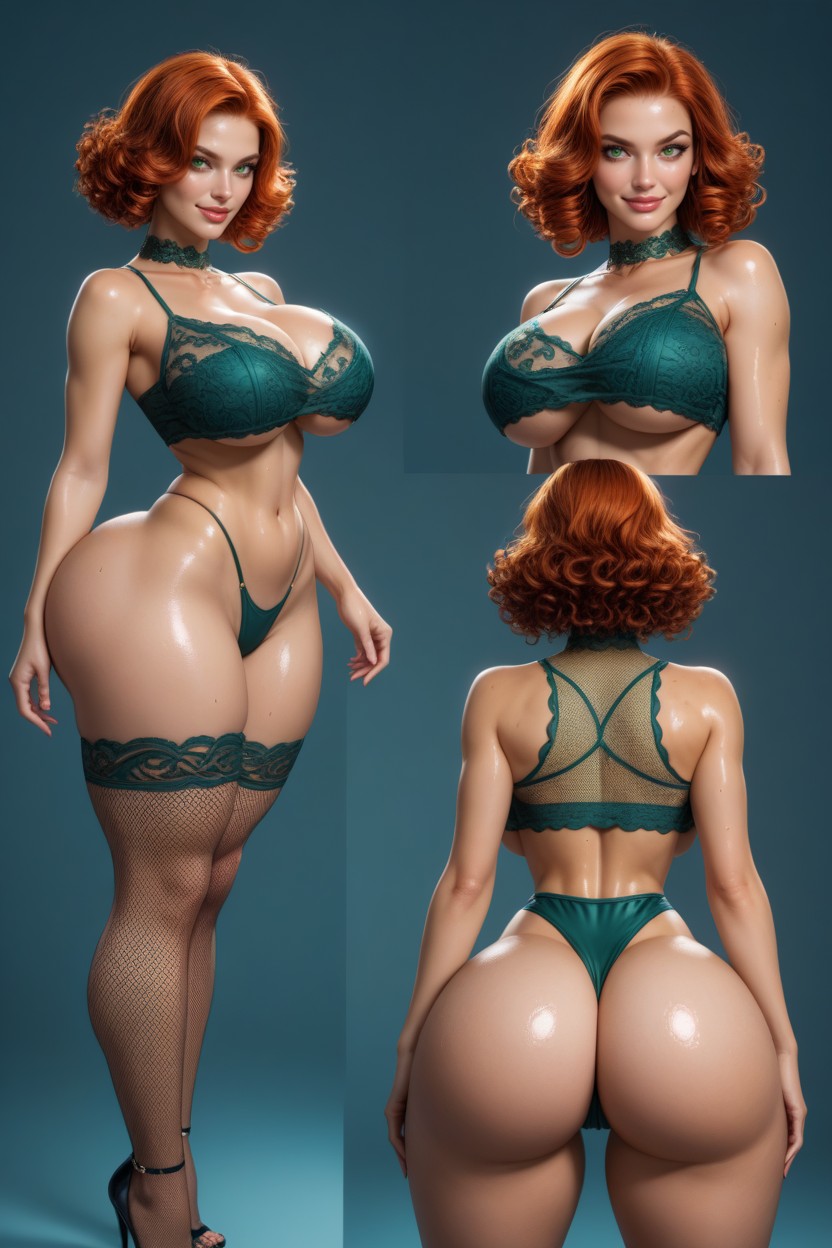 Thick Legs, Pretzel Position, Wet AI Porn