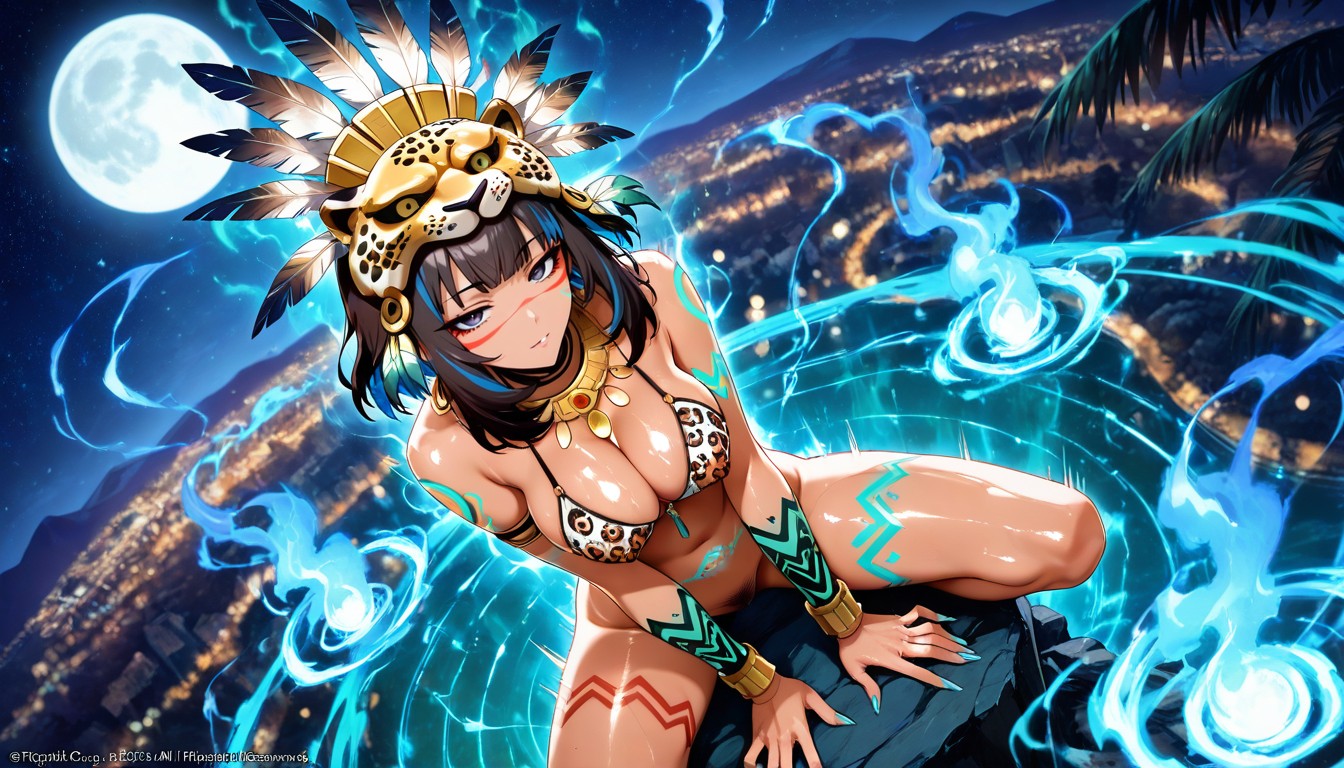 Magic Enegry Above, Long Nails, Peak On Temple Hentai AI Porn