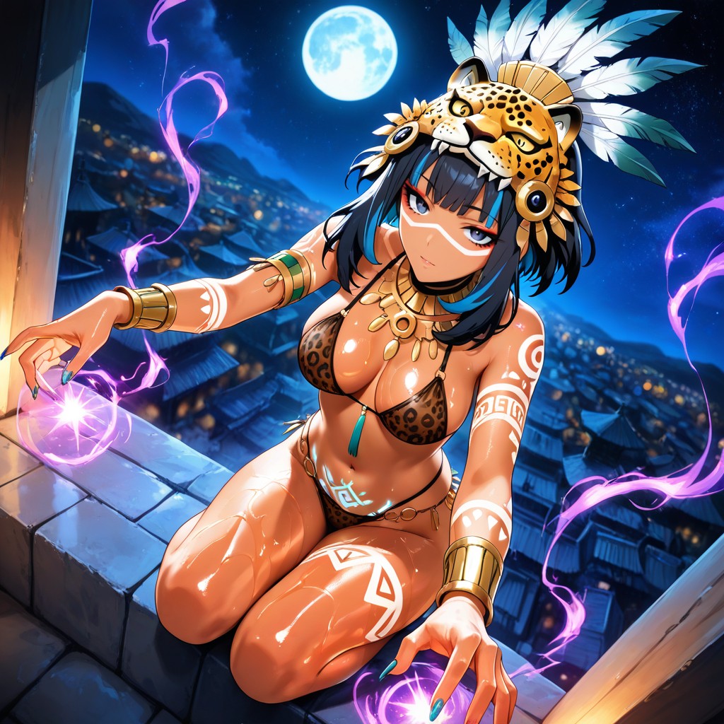 From Above, Long Eyelashes, Peak On Temple Hentai IA
