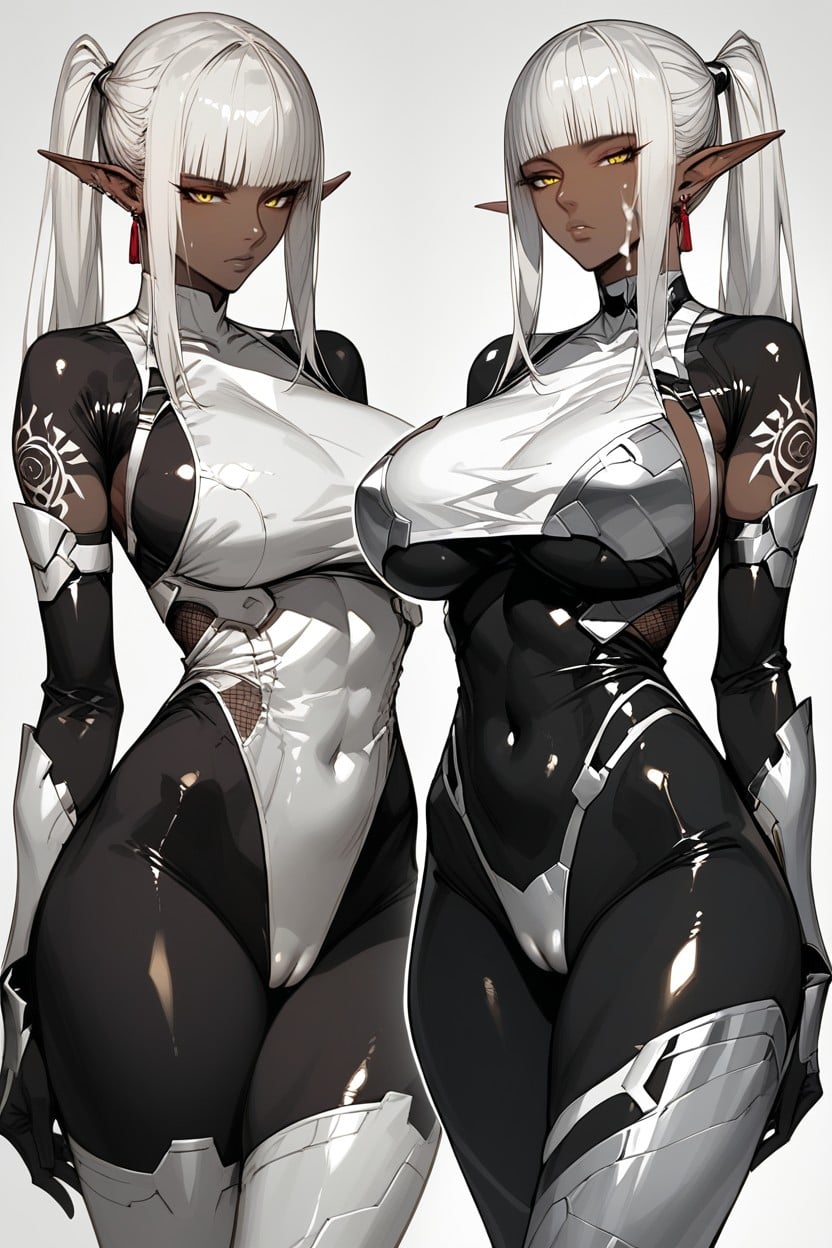 Leotard, Armor Gloves, 18+ Hentai AI Porn