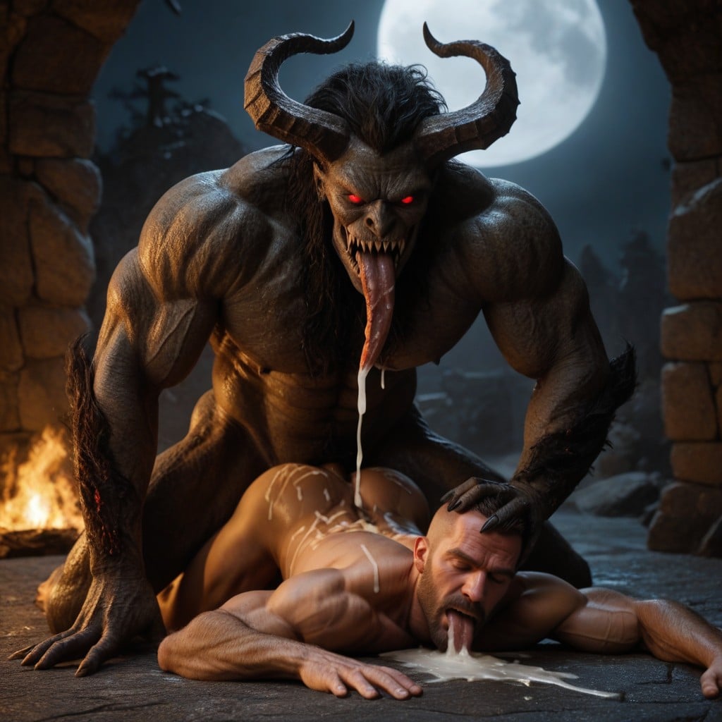 With Saliva, Angry Evil Face, Tied Porno IA Gay