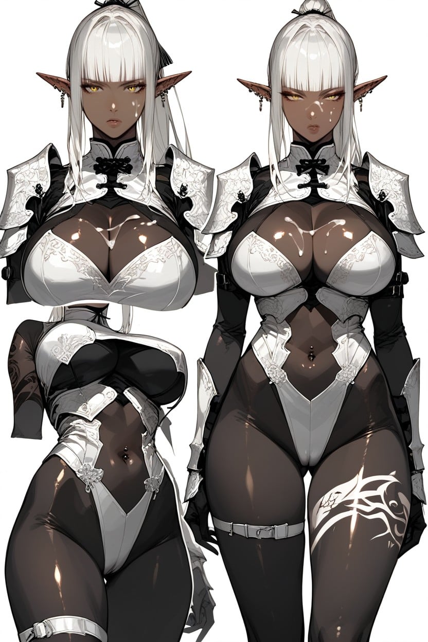 Cum On Face, White Tribal Tattoo, Leotard Hentai AI Porn