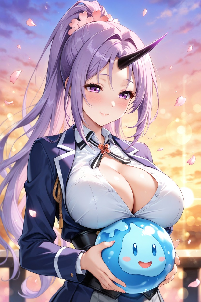 Intimate, Standing, Sakura Garden Hentai AI Porn
